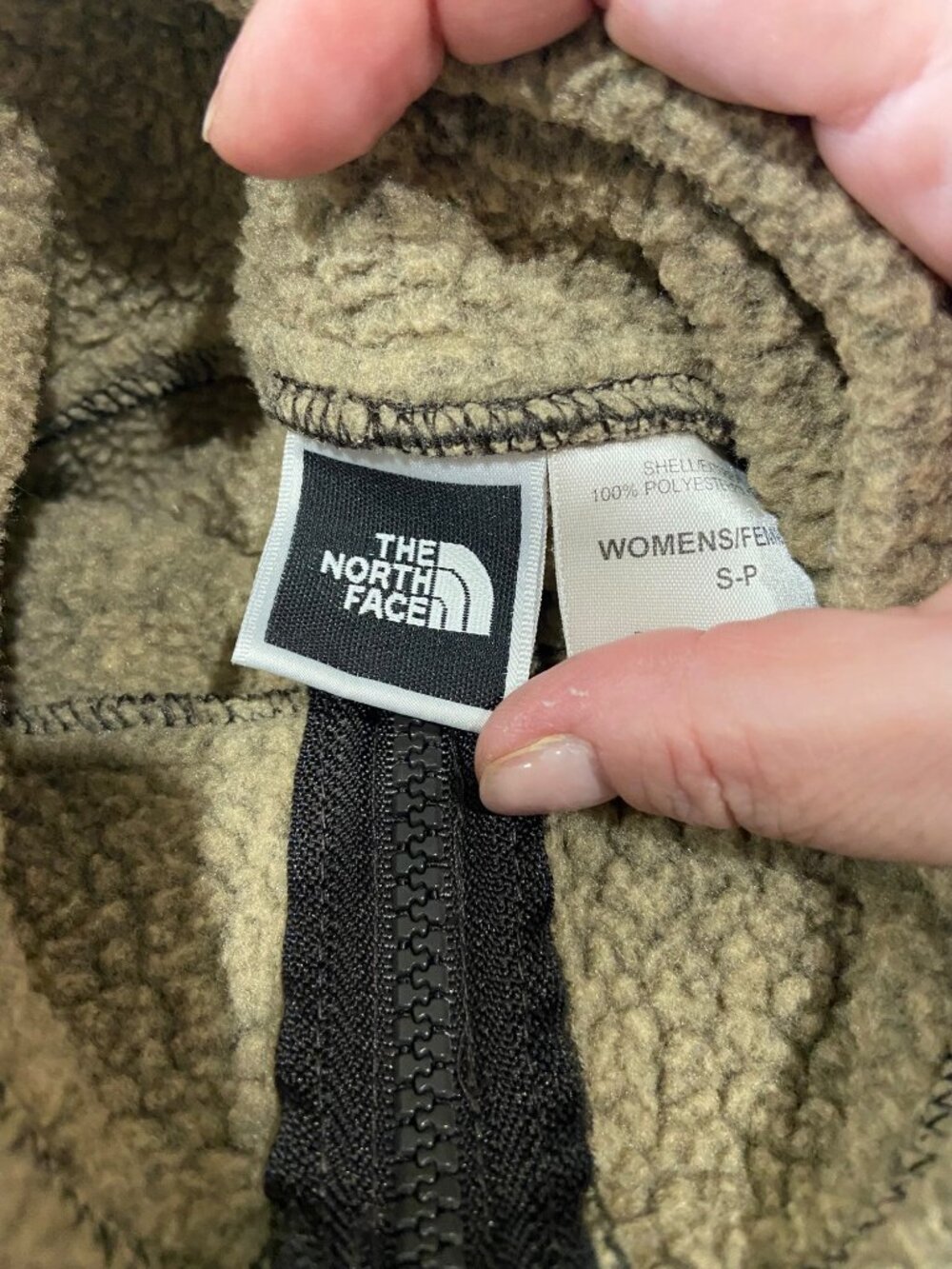 The North Face Vintage Y2K Fleece Quarter Zip Pullover Jacket Brown Size S Cozy - Picture 3 of 13